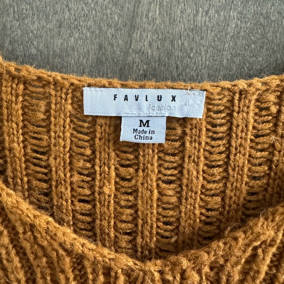FAVLUX Mustard Sweater - Picture 3 of 7